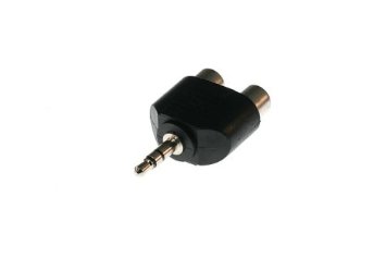 RCA Audio Splitter Adapter (3.5mm Male to 2 RCA Female) (Stereo)