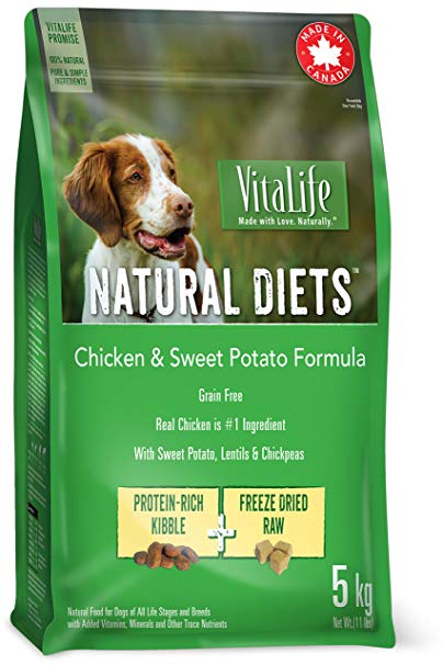 VitaLife Natural Diets Dry Dog Food - Grain Free, Chicken & Sweet Potato, 5 kg