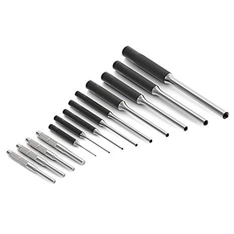 9 Pc Roll Pin Punch Set and 4 Pc Starter Roll Pin Punch Tool for Gunsmithing