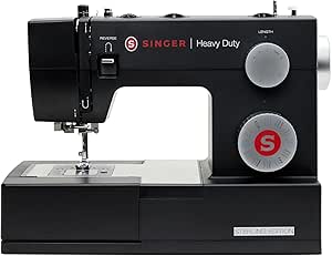 SINGER® Sterling Edition Heavy Duty 4432 Sewing Machine with Accessory Kit | Strong Motor with Enhanced Piercing Power, 110 Stitch Applications, Full Metal frame & 1-step Buttonhole