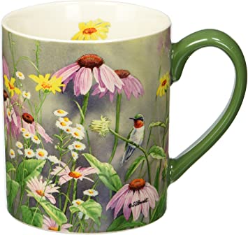 Lang Ruby In Wildflowers Mug by Susan Bourdet, 14 oz, Multicolored