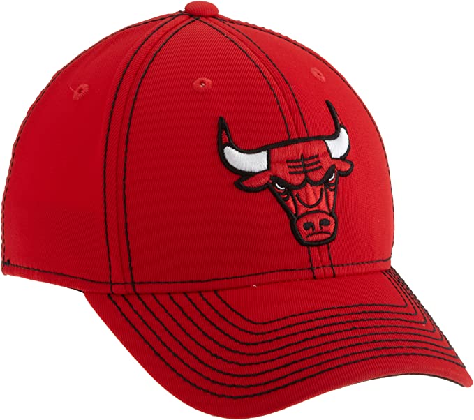 adidas NBA Chicago Bulls Red Tactel Structured Flex Hat