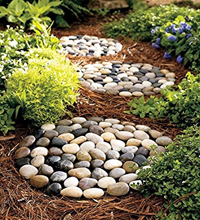 River Rock Stepping Stones, set of 3