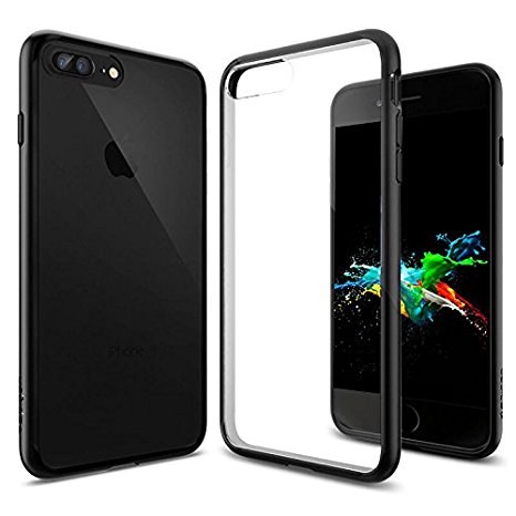 iPhone 7 Plus Case, CHOETECH Apple iPhone 7 Plus Ultra-thin Case Hybrid PC Anti-scratch & Soft TPU Anti Slip Clear Back Cover Protective Case for iPhone 7 Plus (Black)