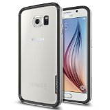 Galaxy S6 Case Spigen Premium Bumper Neo Hybrid EX Case for Samsung Galaxy S6 Protective Bumper Case - Retail Packaging - Satin Silver SGP11442