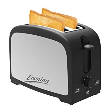 Toaster Top Rated Small and Black Toaster Two 2 Slice Toaster Stainless Steel Wild Slot 2 Slot Slice Bagel Bread Toaster in Basic and Best Rated Prime Cool Touch Design with Quickly Toaster’s