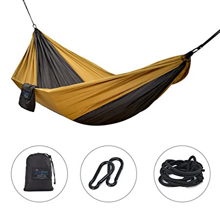 Mountaintop Outdoor Camping Hammock-Lightweight Portable Nylon Parachute Hammock for Backpacking,Travel,Beach,Yard