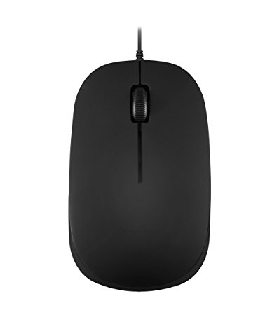 Perixx PERIMICE-201PII B, Wired PS2 Optical Mouse - 3 Button - 1000dpi Resolution - 1.8m Cable - Black