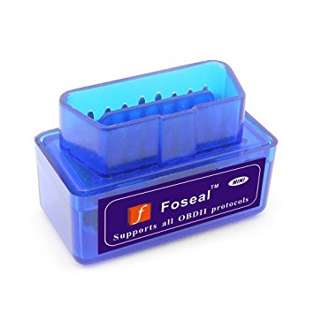 Foseal Bluetooth OBD2 OBD Scan Tool Check Engine Light Car Diagnostic Error Code Reader for Android Devices