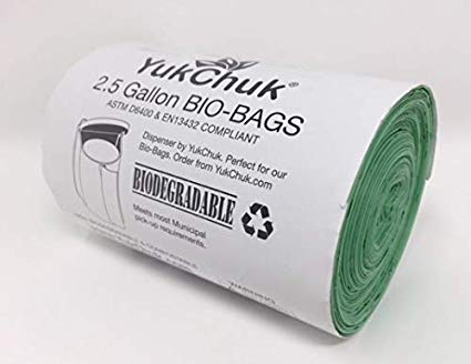 2.5 gallon Compost, 40/roll 100% organic Food Waste Biodegradable kitchen bags