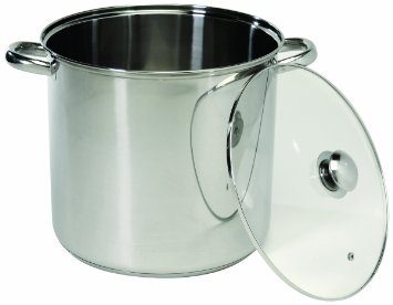 ExcelSteel 549 Stainless Steel Stockpot with Encapsulated Base, 12-Quart