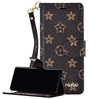 Galaxy S10 Plus Leather Flip Case,GX-LV Galaxy S10 Plus Luxury Flowers Pattern Leather Wallet Case for Women and Men,Wallet Phone Folio Case Cover with Card Holder for Samsung Galaxy S10 Plus,Flowers