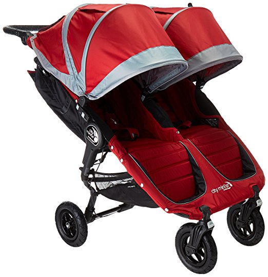 2016 City Mini GT Double Stroller - Crimson/Gray