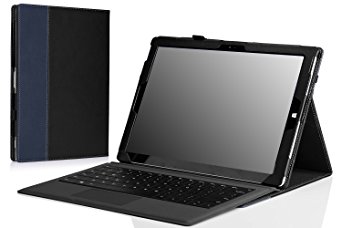 MoKo Microsoft Surface Pro 3 Case - Slim Folding Cover Case for Microsoft Surface Pro 3 12 Inch Tablet, BLACK & INDIGO