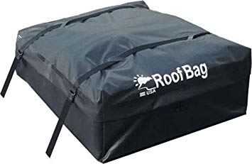 RoofBag Rooftop Cargo Carrier Bundle + Protective Mat + 3 Liner Bags + Storage Bag + Heavy Duty Straps|Premium 100% Waterproof| Made in USA|2 Yr Warranty | Fits All Cars: with or Without Rack