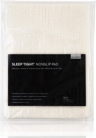 MALOUF Sleep Tight Full Size Non-Slip Mattress Grip Pad, Rug Pad for 5-Feet X 7-Feet Rug