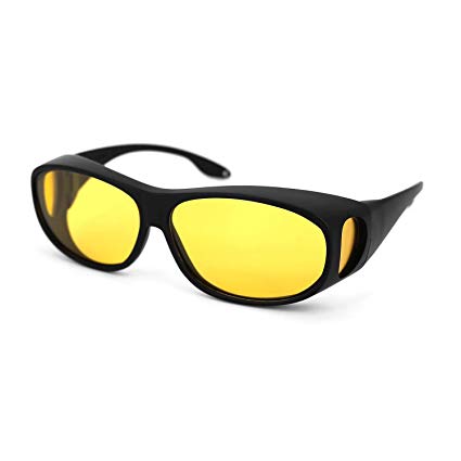 Night Driving Glasses, Night Vision Glasses Anti Glare Safe HD Polarized Glasses, Yellow Tint Fit Mens Women