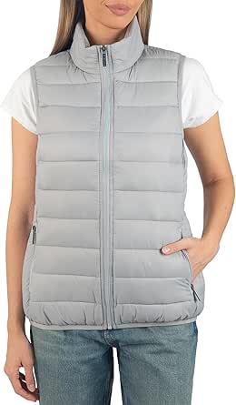 Alpine Swiss Jodie Womens Puffer Vest Lightweight Packable Down Alternative Vest Jacket