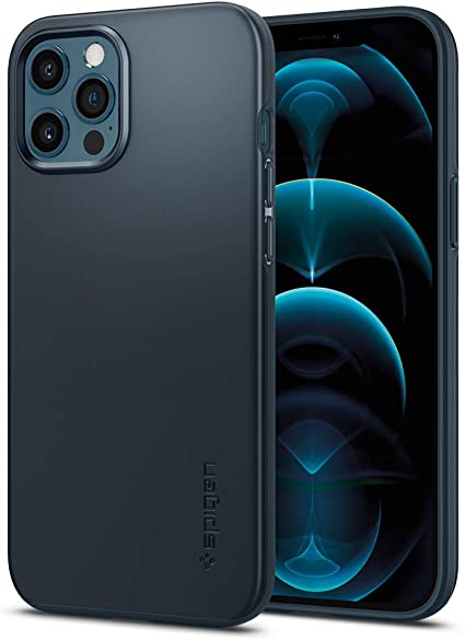 Spigen Thin Fit Designed for iPhone 12 Pro Max Case (2020) - Metal Slate