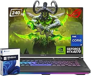 ASUS ROG Strix G16 (2024) Gaming Laptop, Intel Core i9-14900HX, NVIDIA GeForce RTX 4070, 16” ROG Nebula Display 16:10 QHD 240Hz, 32 GB DDR5-5600, 2 TB PCIe Gen4 SSD, Wi-Fi 6E, Win 11 Pro