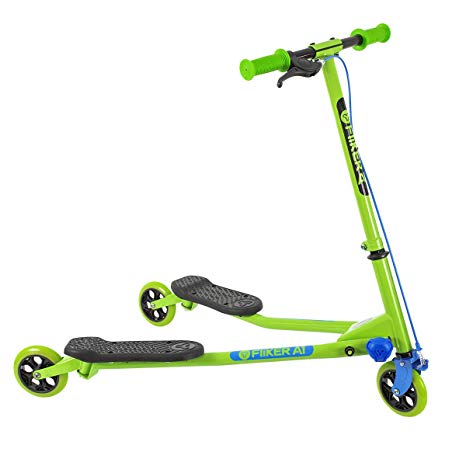 Yvolution Y Fliker Air A1 Swing Wiggle Scooter | Three Wheels Drifter for Boys and Girls Age 5 Years Old and Up