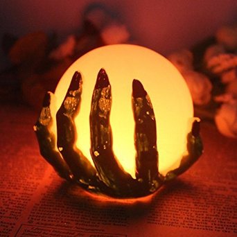 KCRIUS(TM) Halloween Ghost Hand LED Color Changing Flameless Candle With Cell Battery