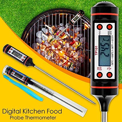 Digital Meat Thermometer with Probe Cooking Thermometer for Kitchen BBQ