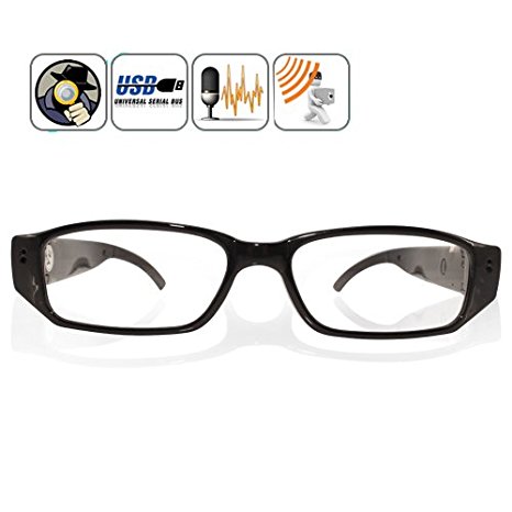 1280x720 HD 30fps Spy Eyewear Glasses Camera Hidden Mini DVR with TF slot by Online-Enterprises