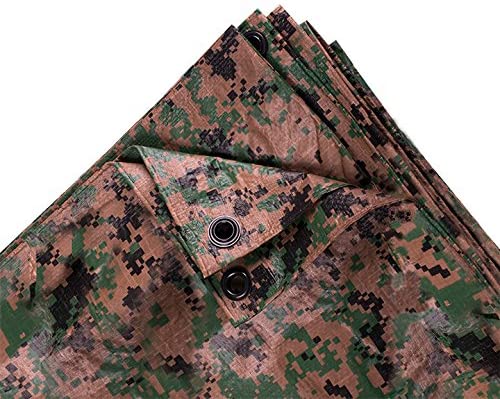 Stansport T-810-17  Digital Woodland Camo Tarp - 8' x 10'