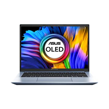 ASUS Vivobook Pro 14 OLED, 14-inch (35.56 cms) 2.8K OLED 16:10 90Hz, AMD Ryzen 5 5600H, Thin and Light Laptop (16GB/512GB SSD/Integrated Graphics/Windows 11/Office 2021/Silver/1.4 kg), M3400QA-KM512WS