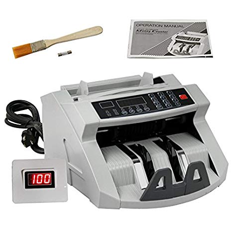 ZENY Bill Money Counter Worldwide Currency Cash Counting Machine UV & MG Cash Bank