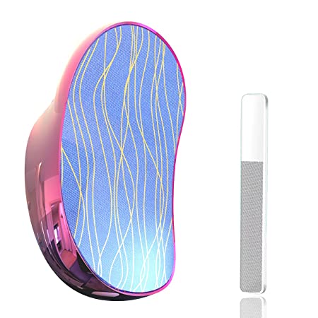 Freefa Crystal Hair Eraser Magic Hair Remover - Painless Exfoliation Hair Removal Tool for Men Women Arms Legs Back Chest - Soft Smooth Silky Skin (Fuchsia)