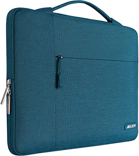 MOSISO Laptop Sleeve Compatible with MacBook Pro 16 inch 2023-2019 M2 A2780 M1 A2485 Pro/Max A2141/Pro Retina 15 A1398, 15-15.6 inch Notebook, Polyester Multifunctional Bag, Deep Teal