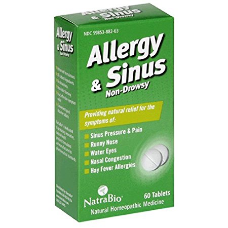 Natrabio Allergy & Sinus 60 Tabs Relief Tablets