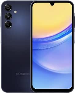 SAMSUNG Galaxy A15 5G (128GB, 4GB) 6.5" AMOLED, 4G Volte (Fully Unlocked for AT&T, T-Mobile, Verizon, Global No Logo) A156U (w/ 128GB SD Card, Blue Black) (Renewed)