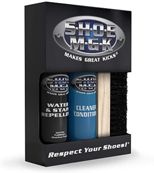 Shoe MGK Water & Stain Repellent Plus Shoe Cleaner/Conditioner Cleaning Kit For Athletic Shoes, Tennis Shoes & Sneakers
