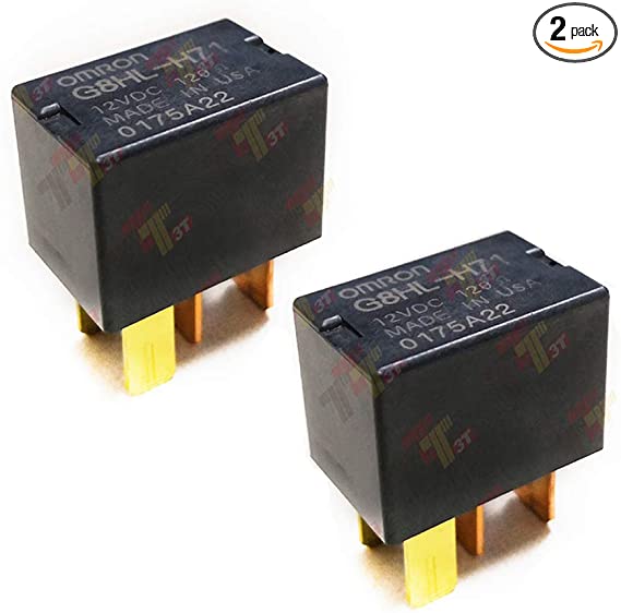 2 Pack G8HL-H71 AC and Starter Relay 39794-SDA-A03 39794-SDA-A05 for Honda Accord Civic Crosstour CR-V CR-Z Element Insight Odyssey Pilot Acura TL TSX MDX