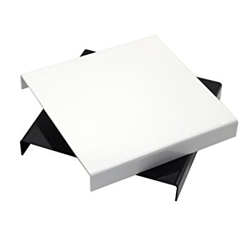 Combination of Life 9.5"x9.5" Table Top Black & White Acrylic Reflective Display Table kit for Product Photography