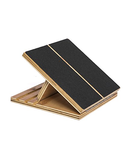 RiversEdge Products Slant Board, Adjustable 3 position, Incline Calf Stretch, Flat Folding