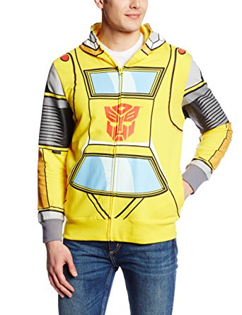 Transformers Men's Bumble Bee Costume Hoodie