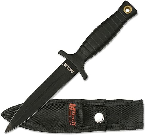 MTECH USA MT-206BK Fixed Blade Knife 7-Inch Overall, black