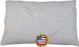 CozyCloud Bamboo Shredded Memory Foam Pillow - All USA Made Foam and Cover - 100 Satisfaction Guarantee - Cozy Like Down With Support That Never Goes Flat Queen