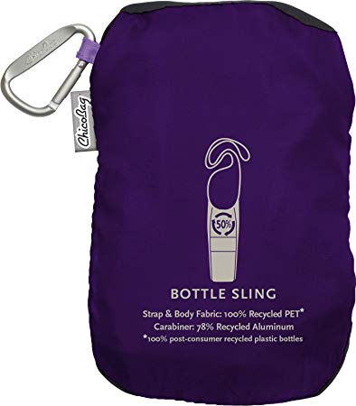 ChicoBag Bottle Sling rePETe Recycled Water Bottle Carrier Bag with Pouch