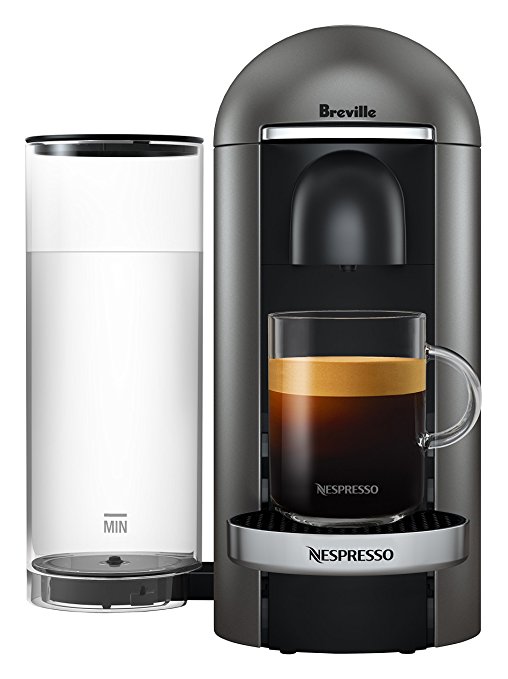 Nespresso VertuoPlus Deluxe Coffee and Espresso Maker by Breville, Titan