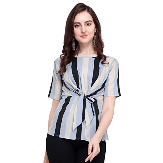 J B Fashion J B Women Printed Top with Half Sleeves for Office Wear, Casual Wear, Under 399 Top for Women/Girls Top