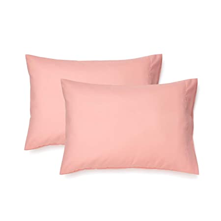 EXQ Home Toddler Pillowcases 14x20 Travel Pillow Case Set of 2, Small Pillow Case Fits Baby Pillow Sized 12x16, 13x18, Kids Pillowcases 2 Pack Machine Washable with Envelope Closure(Pink)