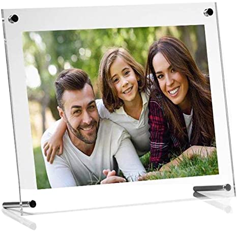 Ailelan Picture Frame, 8.5x11 Clear Acrylic Photo Frame A4 Letter Size Decorative Poster Frame Desktop Tabletop Display(1 Pack)