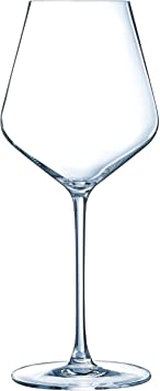 Éclat Cristal D'Arques Paris - Ultime Collection - Box of 6 Crystalline Stemmed Glasses 47cl - Brilliance, High Durability, Complete Transparency - Ideal for Young Wines