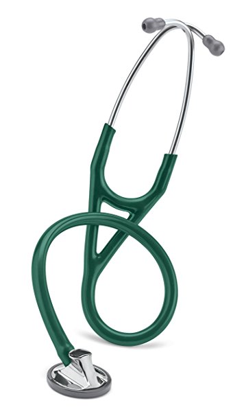 3M Littmann Master Cardiology Stethoscope, Hunter Green Tube, 27 inch, 2165