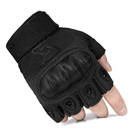 FREE SOLDIER Tactical Gloves for Men Military Hard Knuckle Outdoor Cycling Gloves Armor Gloves